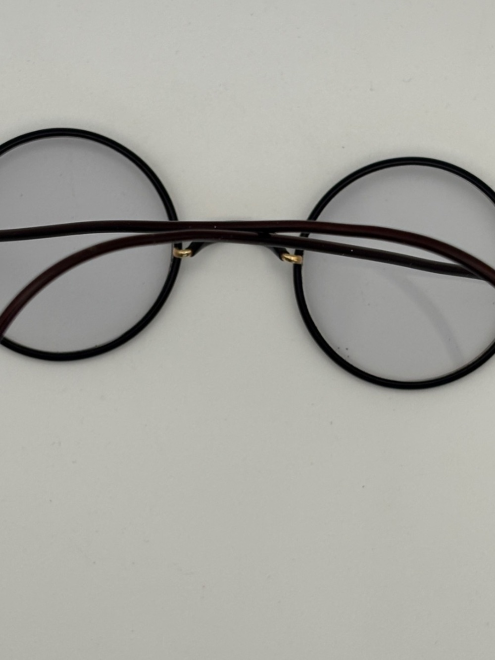 Bausch & Lomb SQ Artshel Vintage Windsor-style wire frame glasses